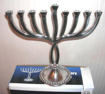 (image for) Jewish Judaism Contemporary Menorah - Click Image to Close